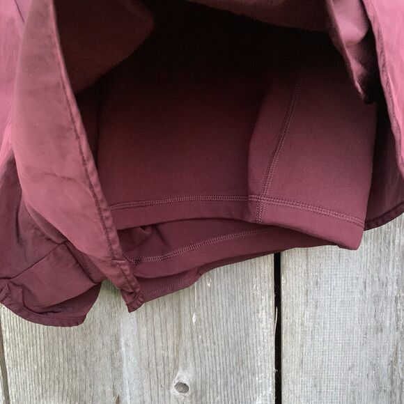 OFFLINE BY AERIE Shorts Women's XL Maroon Real Me Smocked Running Gym Flowy - Picture 7 of 9